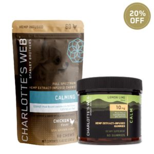 CALMING PET CHEWS + CALMING HUMAN GUMMIES